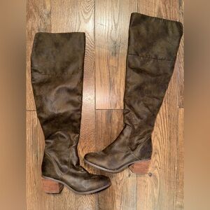 Report - Over the Knee Brown Boots 6.5